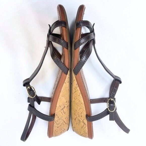 Rocket Dog Leather Cork Wedge Sandals - Picture 13 of 13